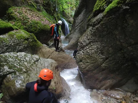 Descente du Canyon des moules marinères dans le Vercors