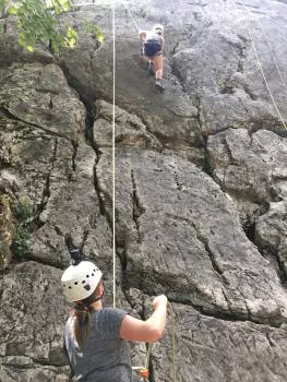 Un joli site d'escalade proche d'Annecy