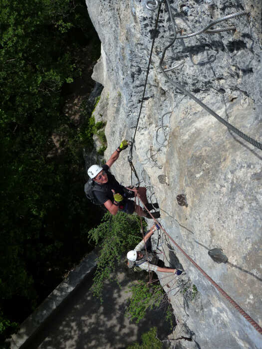 Via ferrata de la Bastille à Grenoble 3h via ferrata avec guide