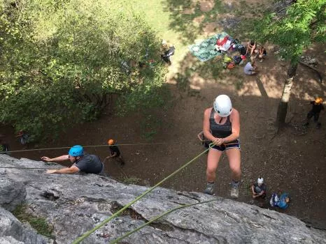 Descente en rappel pour terminer