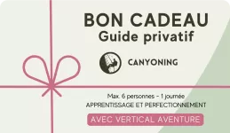 Bon Cadeau Canyoning journée Guide privé