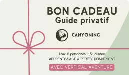 Bon Cadeau Canyoning 1/2 journée guide privé