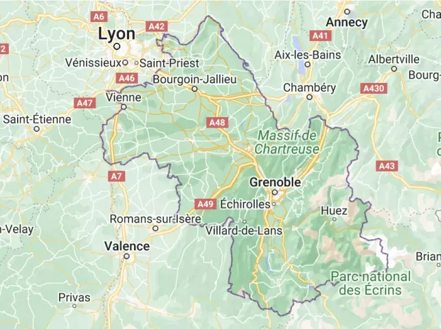 Les canyons dans le département de l'Isère