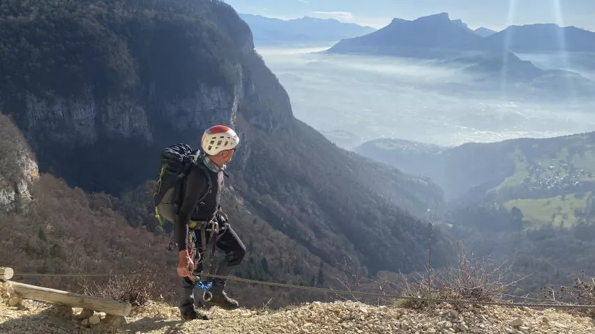 Via ferrata de p'tchi, de Doriaz