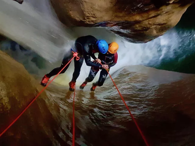 Canyoning in Isère in l'Infernet in Chartreuse