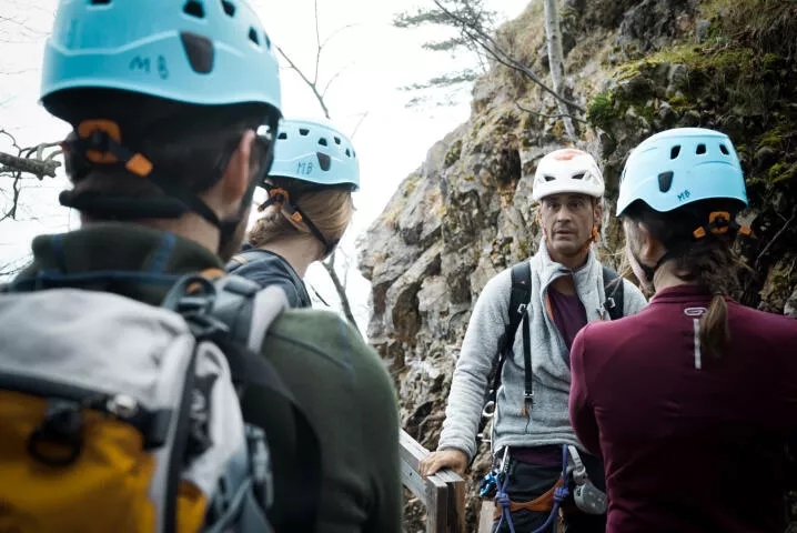 Via ferrata facile en Rhône-Alpes