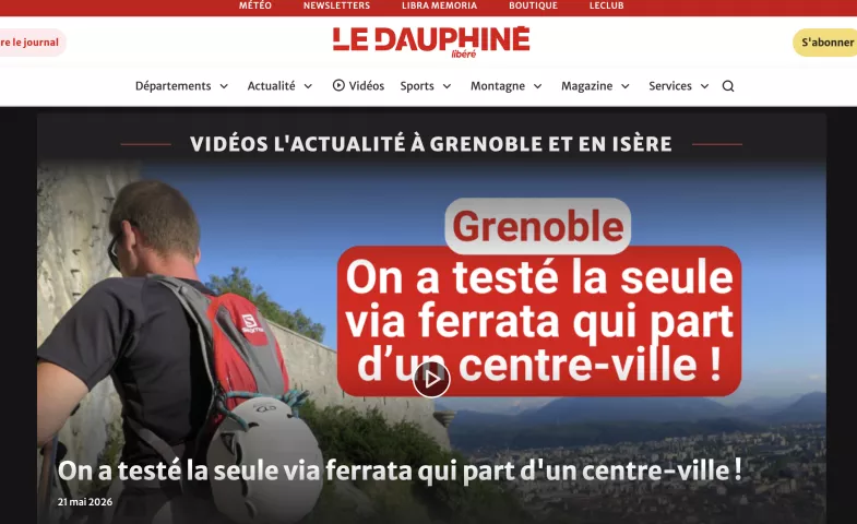 Test de la via ferrata de la Bastille